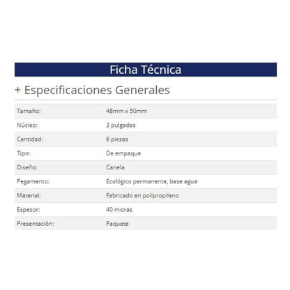 Cinta de empaque Nextep NE-604C