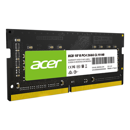 Memoria RAM para Laptop Acer SD100 8 GB DDR4 2666 MHz SO-DIMM (BL.9BWWA.204)