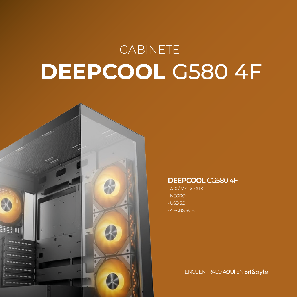 Gabinete DeepCool G6¿580 4F