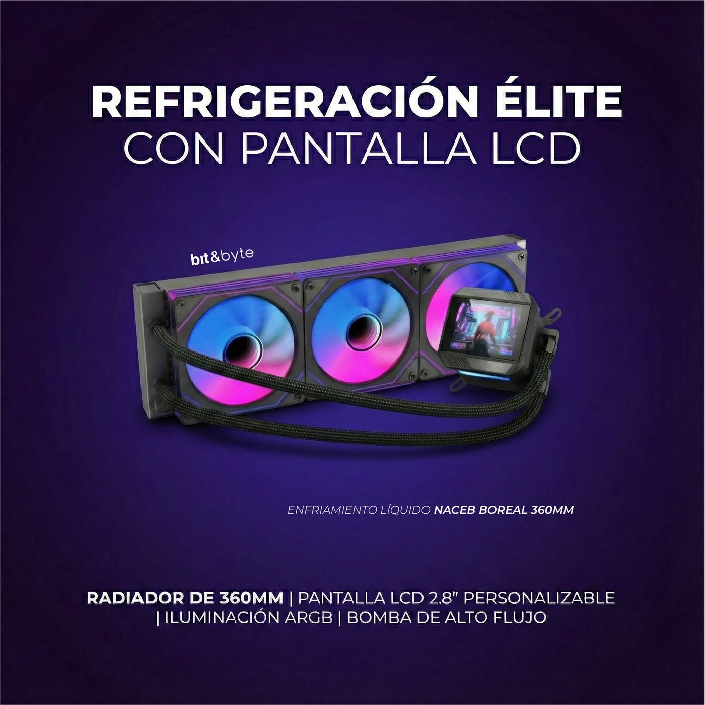 ENFRIAMIENTO LÍQUIDO NACEB BOREAL 360MM