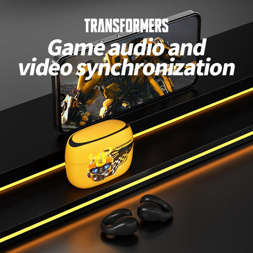 Transformers Tf-t05 Auriculares Inalámbricos Bluetooth Color Amarillo