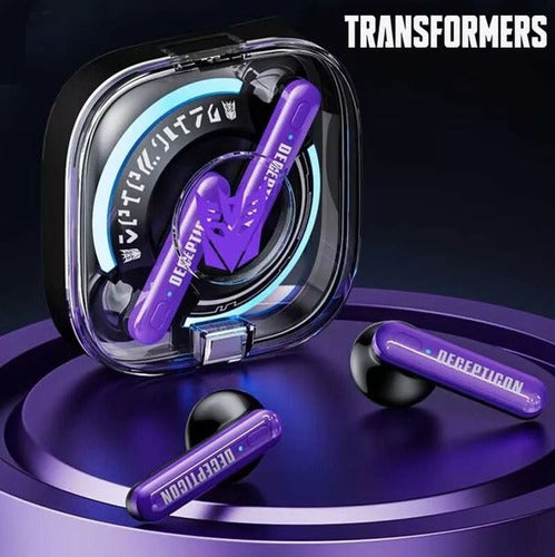 Auriculares Intraurales Inalámbricos Transformers Tf-t03 Color Violeta