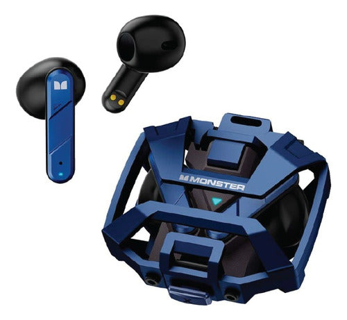 Auriculares Inalámbricos Gaming Monster Airmars Xkt09 Azul