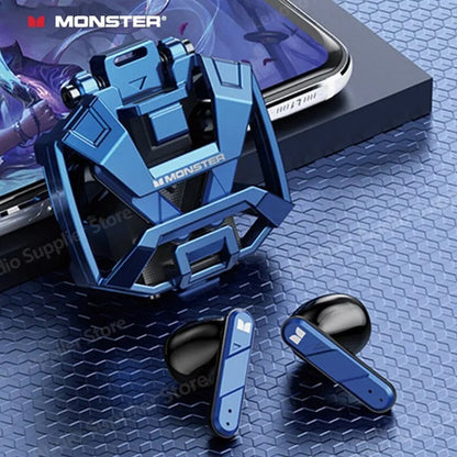 Auriculares Inalámbricos Gaming Monster Airmars Xkt09 Azul