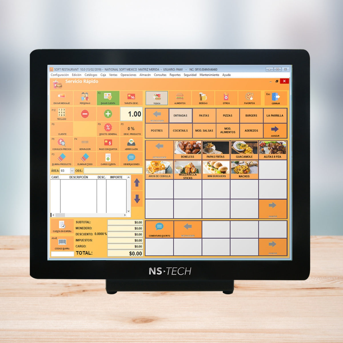 Software Punto de Venta Soft Restaurant 10 Lite, Renta Mensual, 2 Nodos (SR-10LITE-RE)