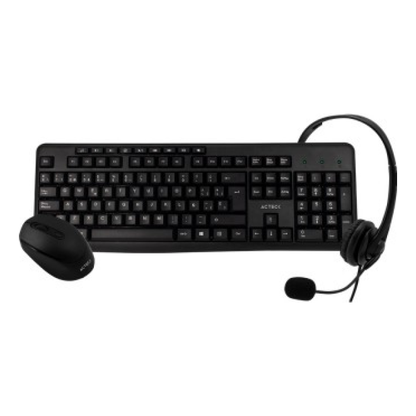 Kit de Oficina: teclado, mouse y audífonos ACTECK KT30