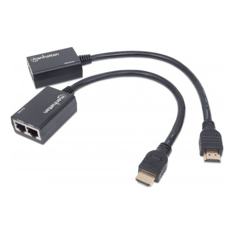 Extensor HDMI MANHATTAN por Cat5e/Cat6 (207386)