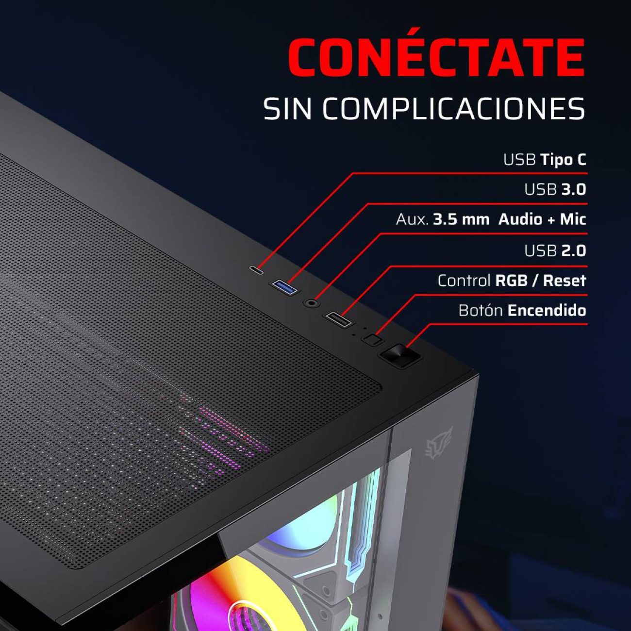 Gabinetes Gaming Balam Rush TANK CORE ULTRA GM925