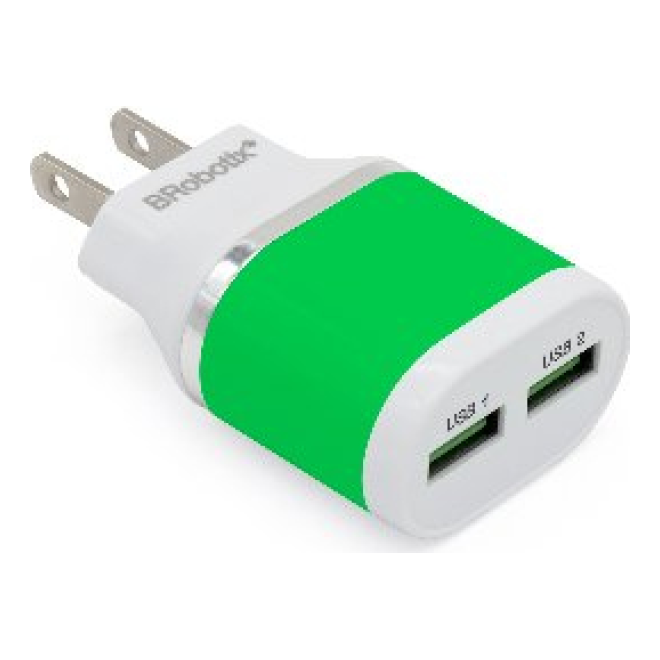 CARGADOR BROBOTIX 2 PTS USB 161264V