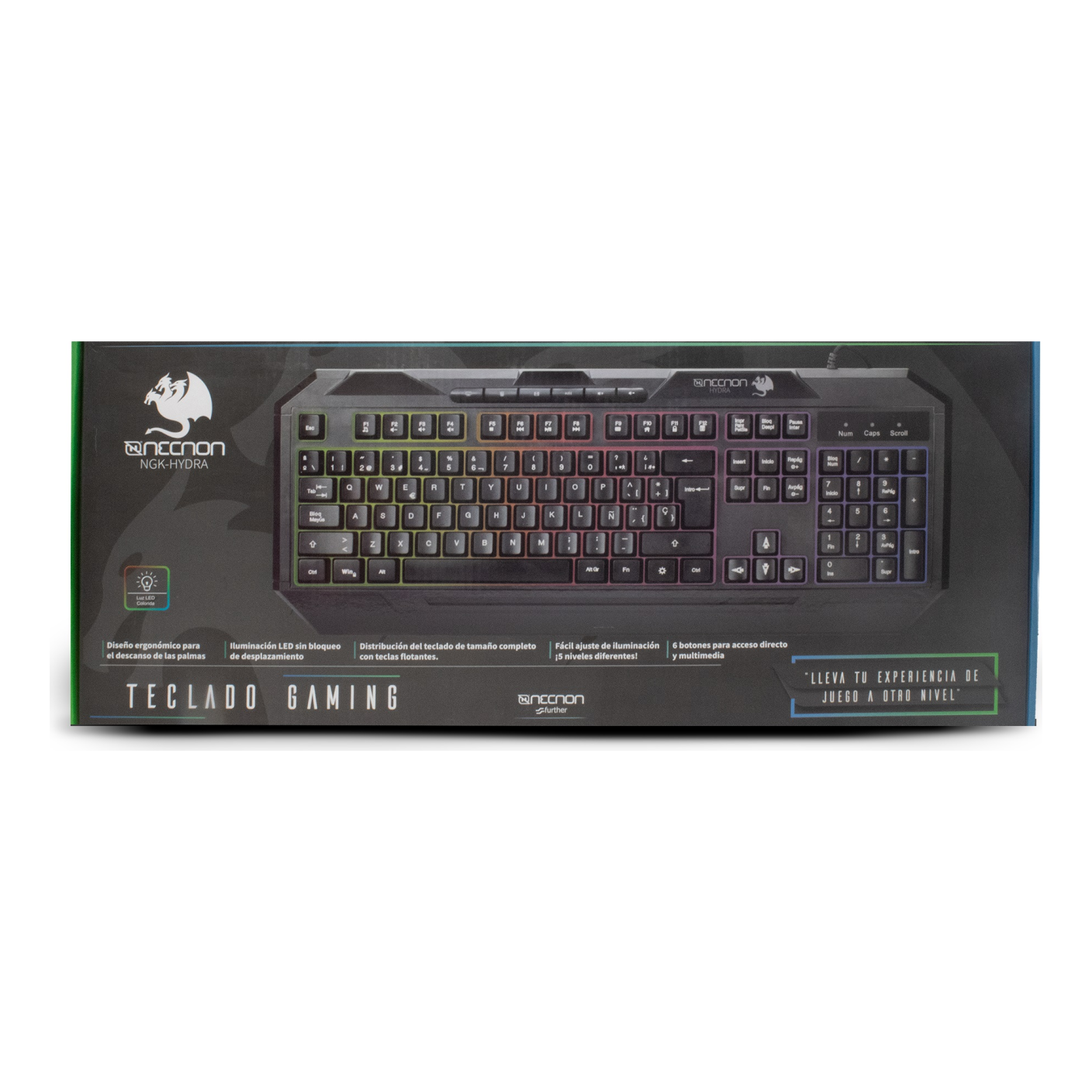 Teclado Gaming Alámbrico NECNON NGK-HYDRA