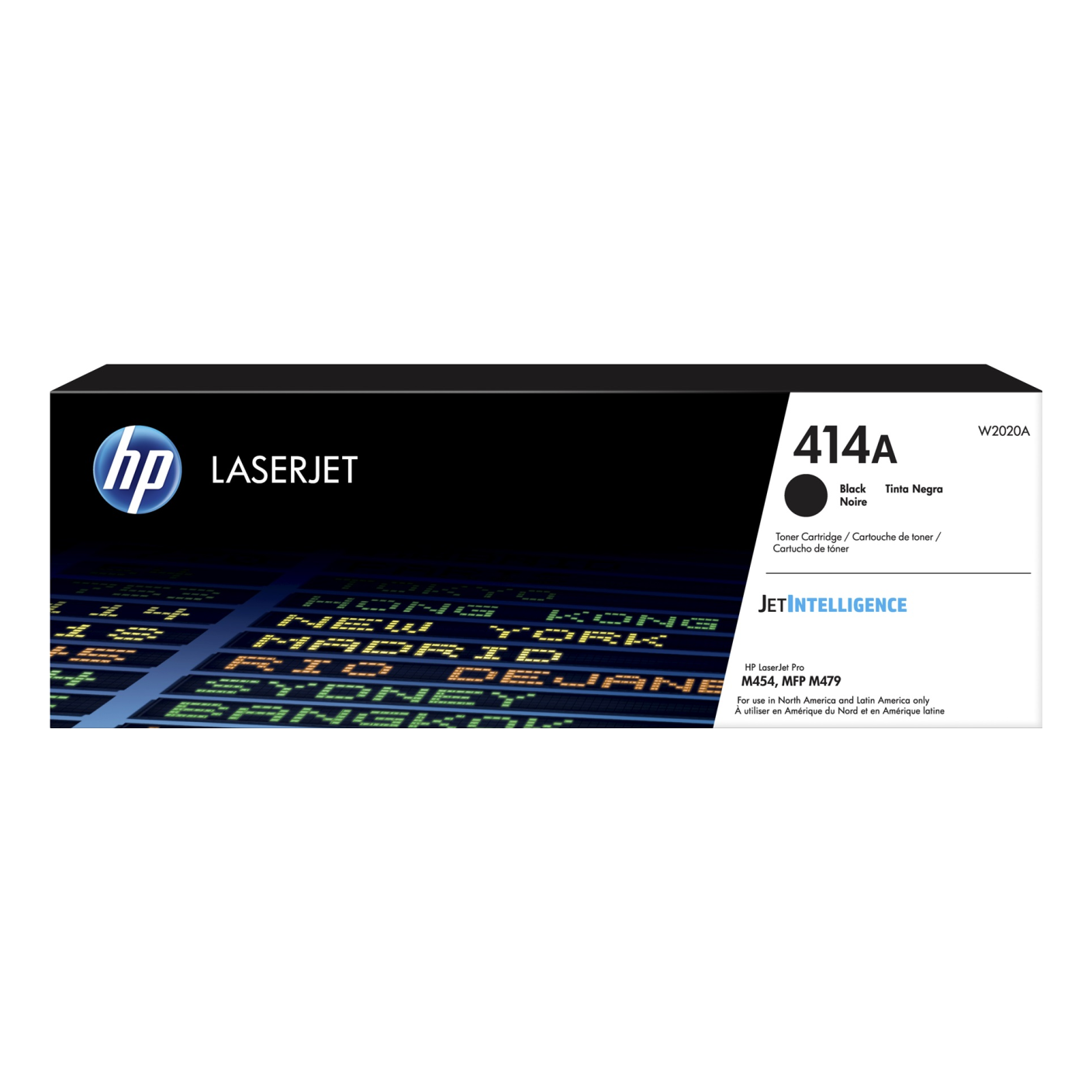 Tóner HP Original 414A Negro – Para LaserJet Pro M454dn, Color LaserJet Pro MFP M479fdw, LaserJet Pro M454dw (W2020A)