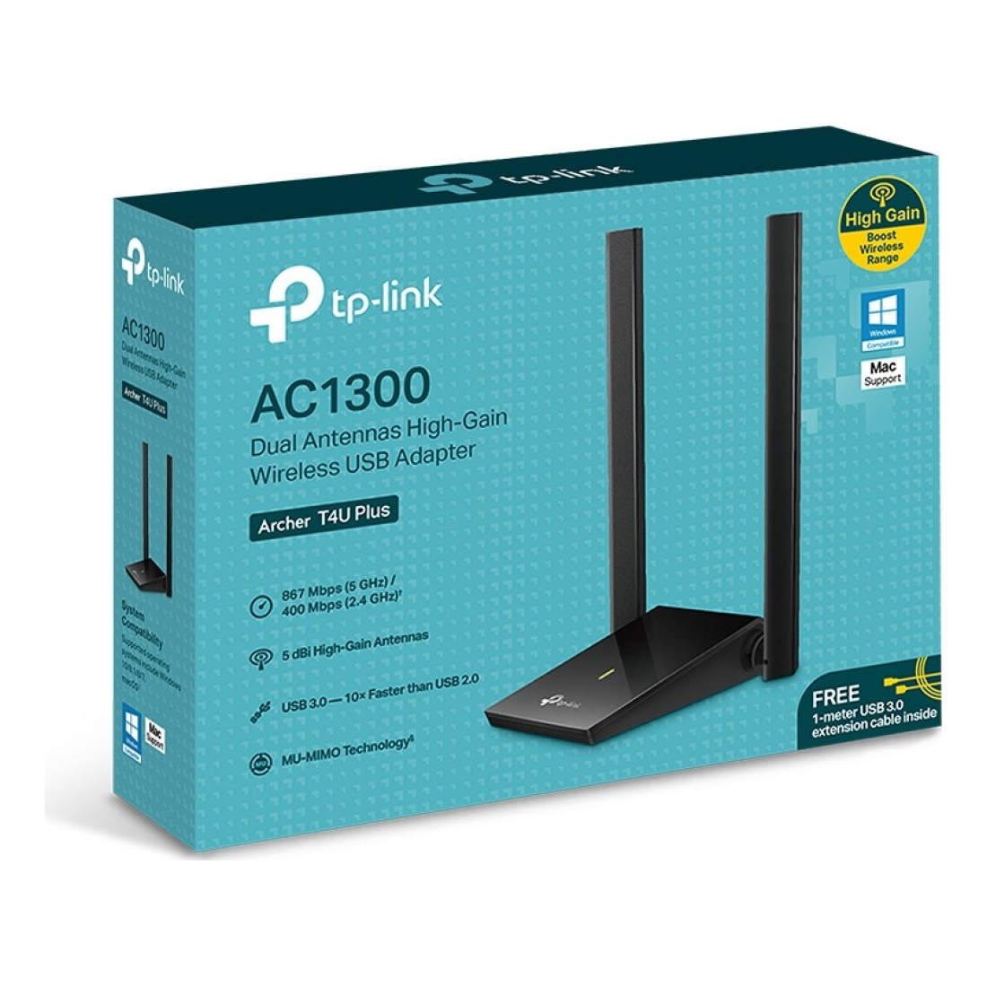 Adaptador USB TP-LINK ARCHER T4U PLUS