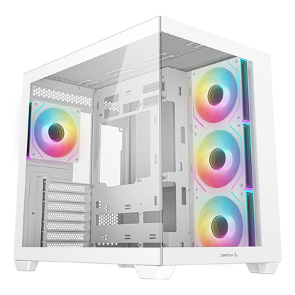 Gabinete Gaming DeepCool CG530 ATX/Micro-ATX ARGB Blanco (R-CG530-WHADA4-G-1)