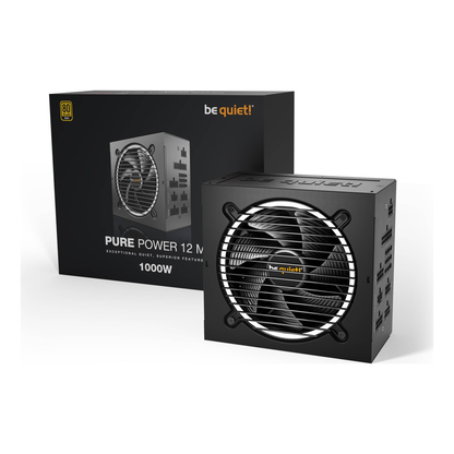 Fuente de Poder Be Quiet Pure Power 12 M 1000 W 80 PLUS Gold Totalmente Modular ATX 3.1 (BN523)
