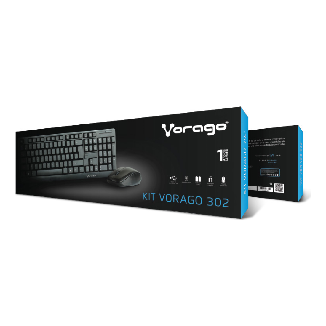 Kit de Teclado y Mouse VORAGO -