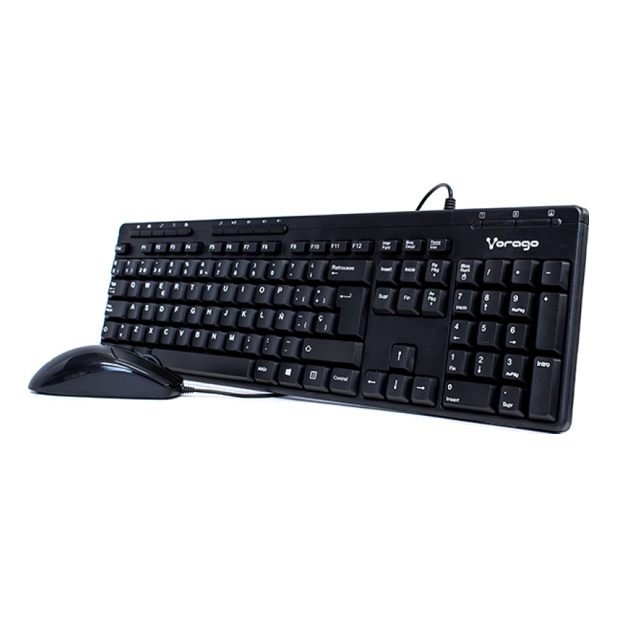 Kit de Teclado y Mouse VORAGO KM-104