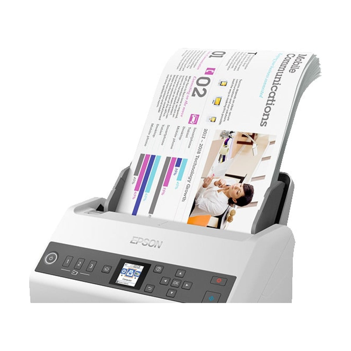 Escáner Epson Alimentación Vertical 500 Páginas (B11B259201)