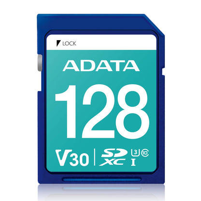 Tarjeta de Memoria SDXC ADATA 128 GB UHS-I U3 V30 Clase 10 (ASDX128GUI3V30S-R)