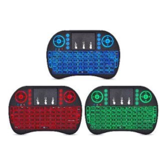Teclado Mini Inalámbrico, Recargable, Ilumina BROBOTIX 963814