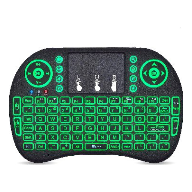 Teclado Mini Inalámbrico, Recargable, Ilumina BROBOTIX 963814