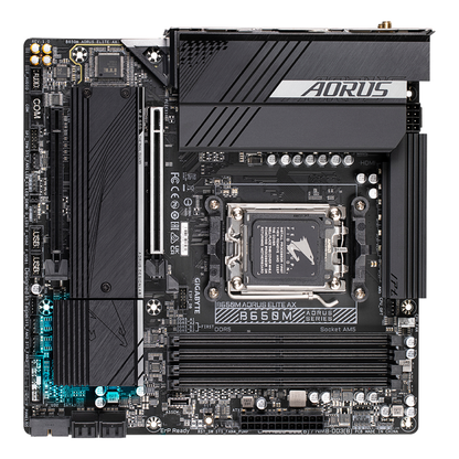 Motherboard Gaming Gigabyte B650M AORUS ELITE AX Socket AM5 Micro-ATX DDR5 Wi-Fi 6E