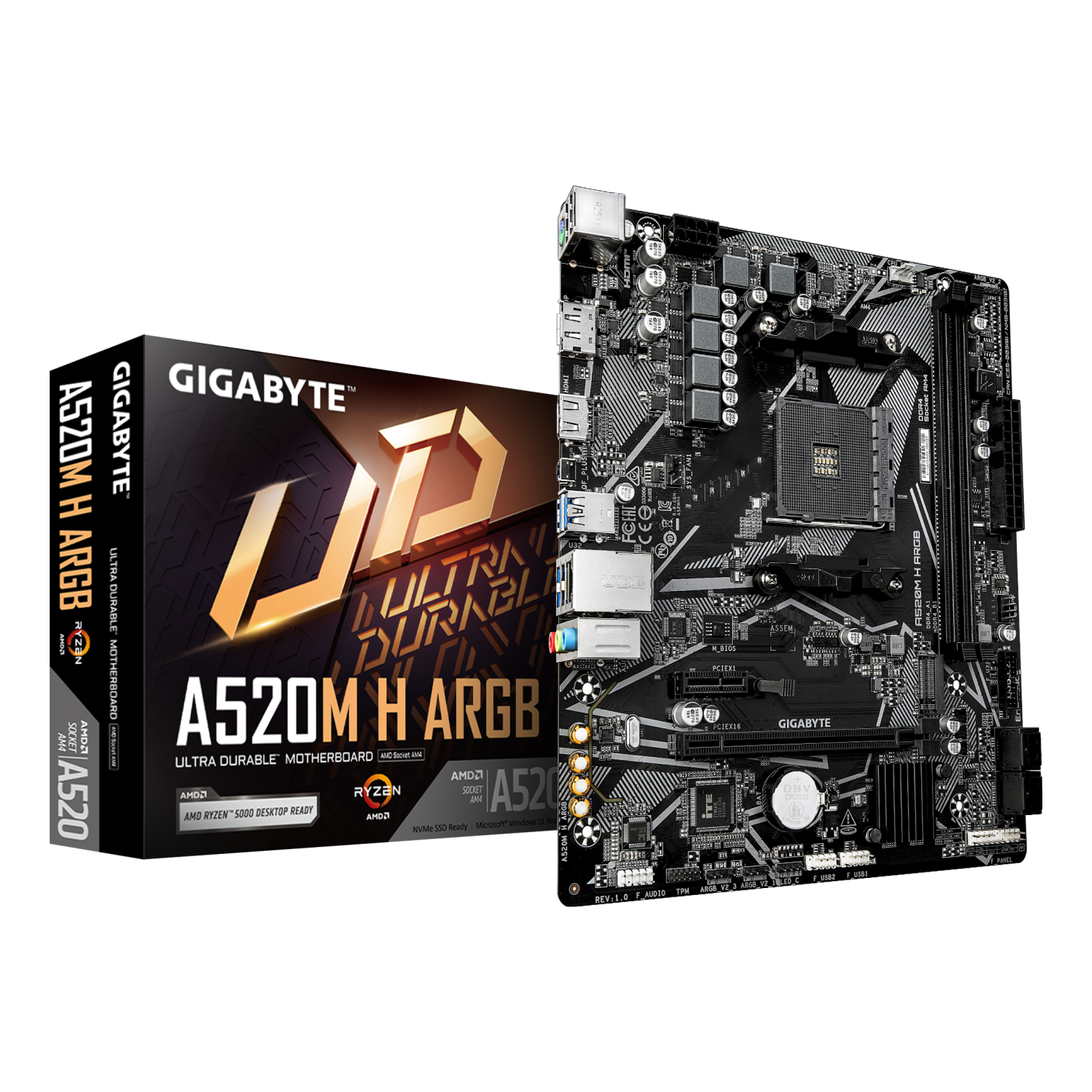 Motherboard GIGABYTE A520M H ARGB