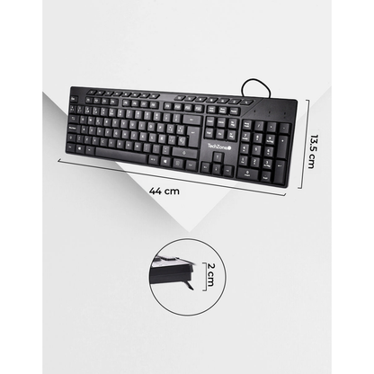 Kits para Teclado Y Mouse TECHZONE TZACCBA01