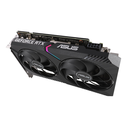 Tarjeta de Video ASUS DUAL-RTX3060-O12G-V2 NVIDIA GeForce RTX 3060 12 GB 2 Ventiladores