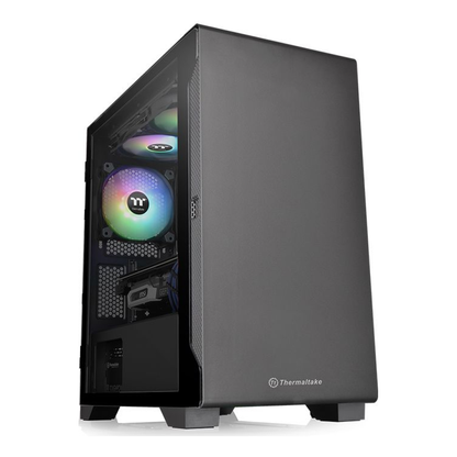 Gabinete Gaming Thermaltake S100 TG Micro-ATX/Mini-ITX con Vidrio Templado, 1 Ventilador, Negro (CA-1Q9-00S1WN-00)