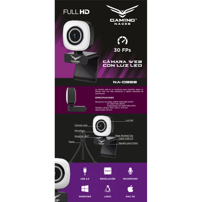 Cámara WEB Naceb Technology NA-0958