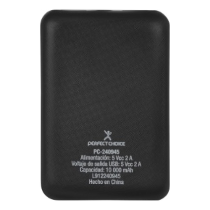 Power Bank 10000 MAH, conector USB A y micro  PERFECT CHOICE PC-240945