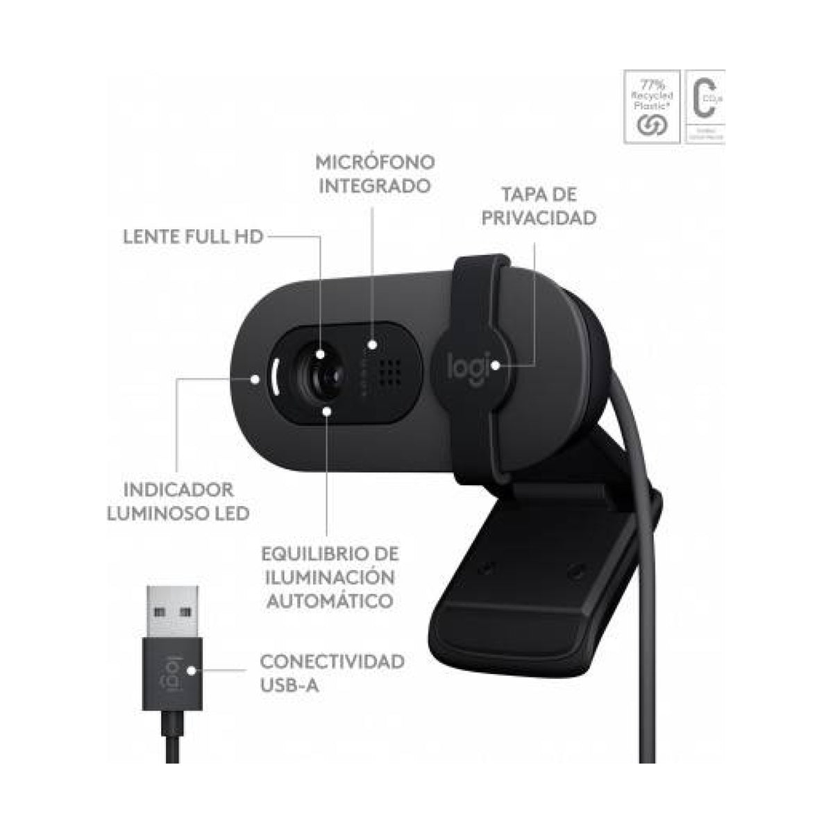 Webcam Logitech Brio 100 (960-001586)