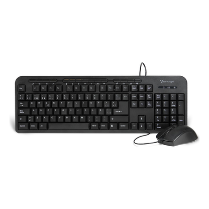 Kit de Teclado y Mouse VORAGO KM-107
