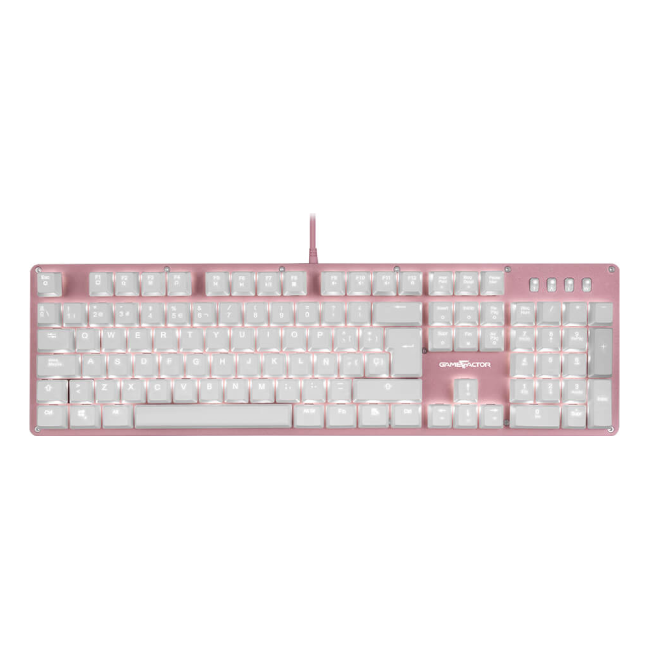 Teclado mecánico GAME FACTOR KBG400-PK-BL