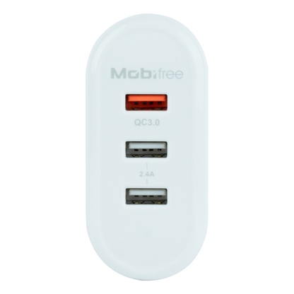Cargador  Mobifree Cargador de pared 3 puertos USB