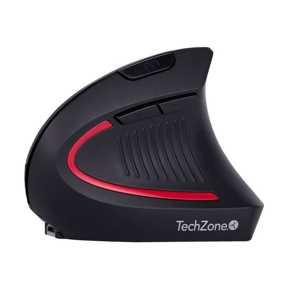 Mouse TECHZONE ERGONO Bluetooth/2.4 GHz óptico 1600 DPI 6 botones ergonómico Negro (TZMOUINA-06)
