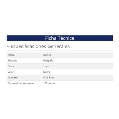 Boligrafo Nextep NE-060N