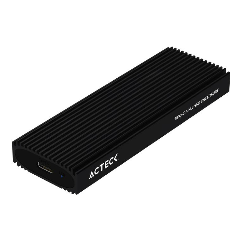 Gabinete para SSD M.2 NVMe ACTECK Armor Pro HC660 formatos 2230/2242/2260/2280 PCIe a USB-C 10 Gb/s aluminio (AC-936453)