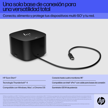 Docking Station HP HP DOCKING  Thunderbolt de 120 W G4