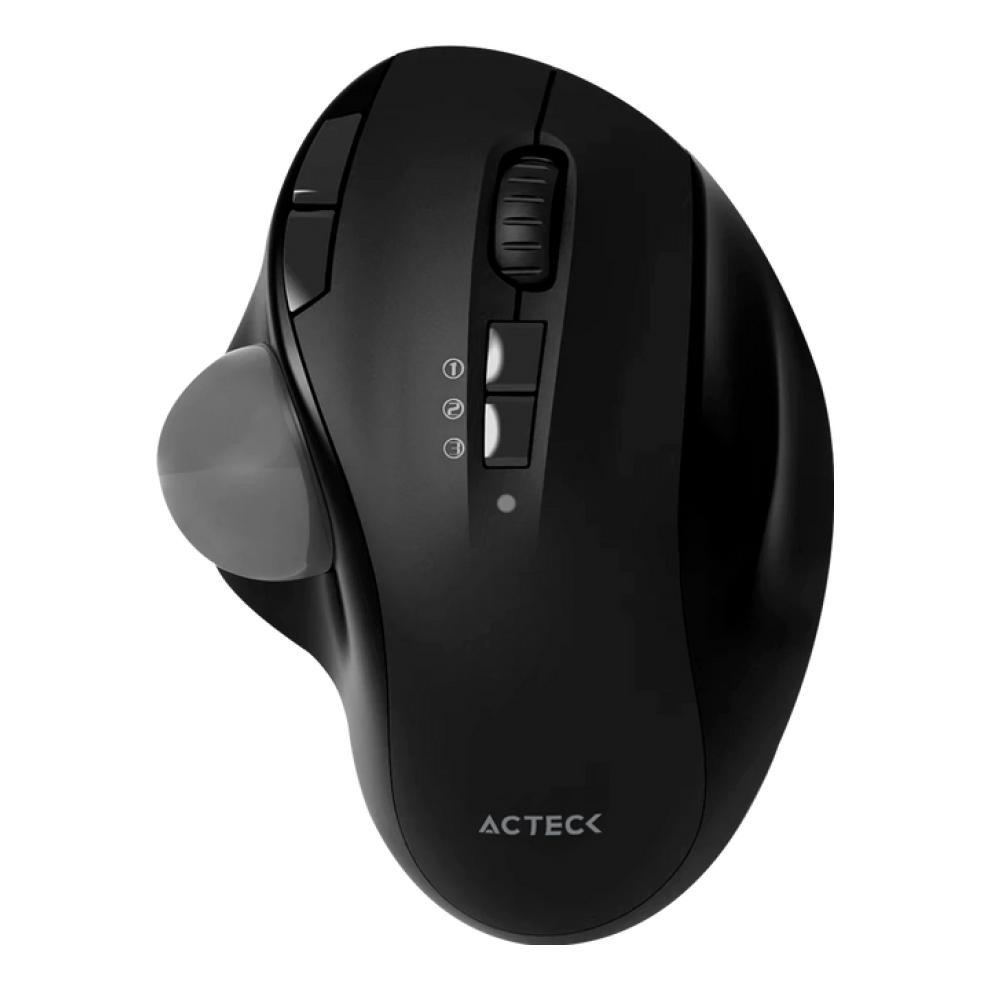 Trackball ACTECK MI790 Bluetooth 2400 DPI 7 botones ergonómico Negro (AC-936309)