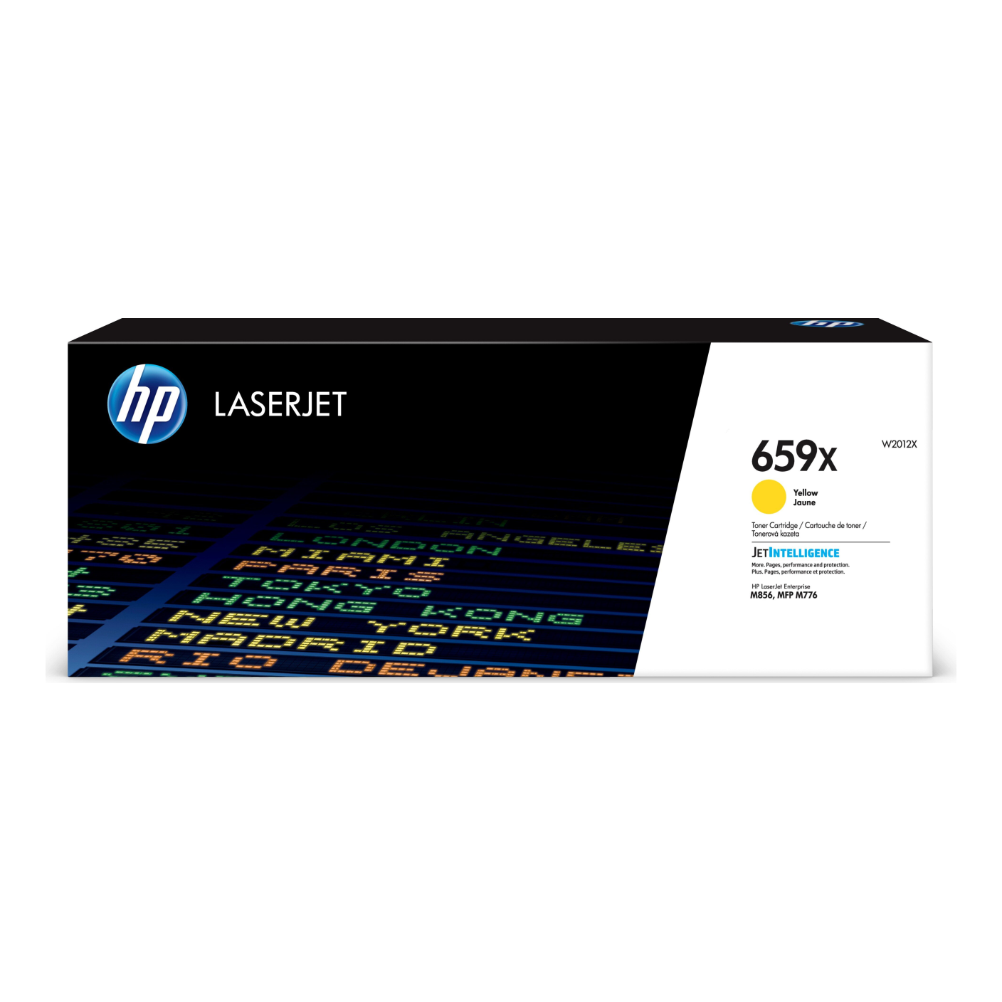 Tóner HP Original 659X Amarillo – Para LaserJet Pro M452, Color LaserJet Pro MFP M477, LaserJet Pro MFP M377 (W2012X)