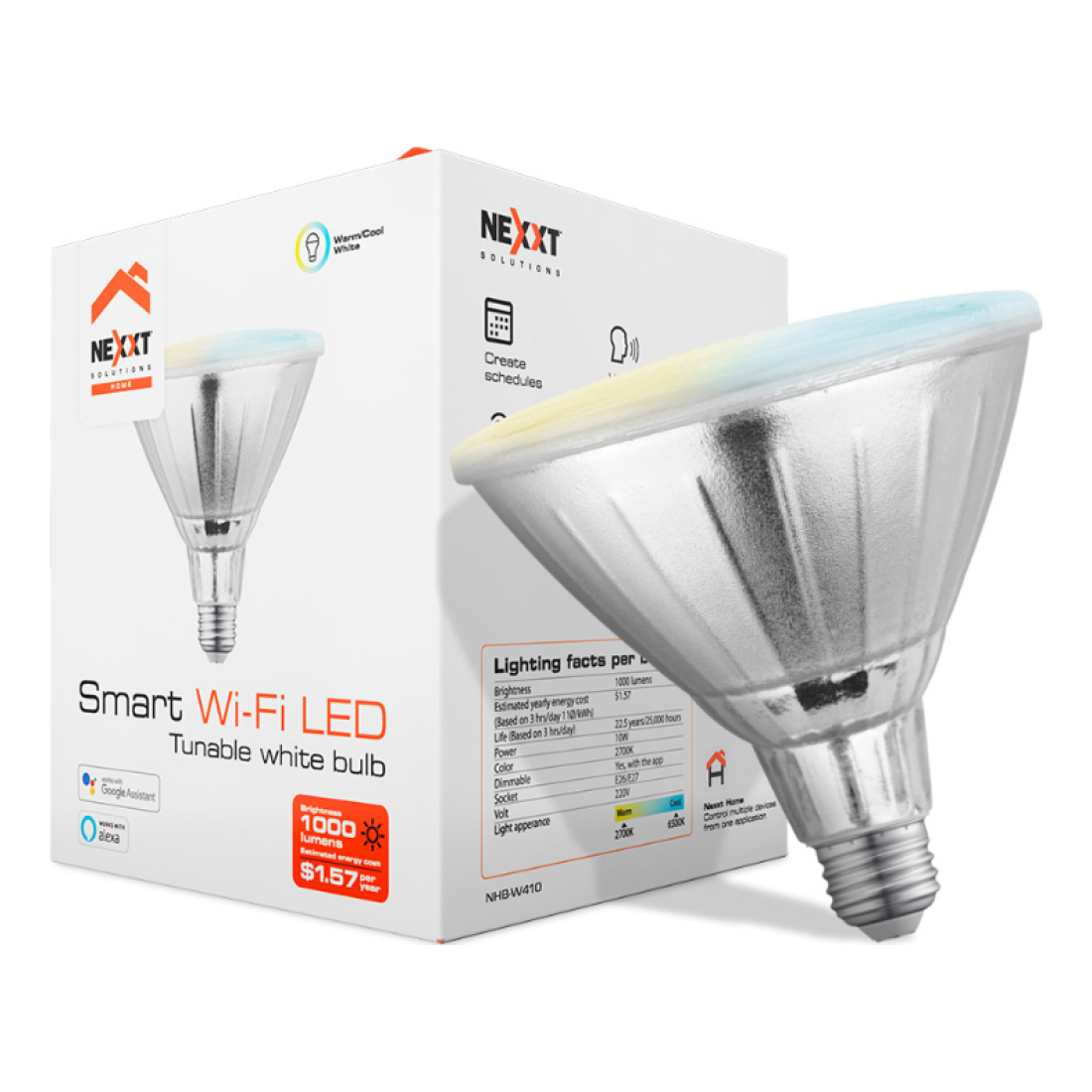 Bombilla Inteligente Nexxt Solutions Home NHB-W410