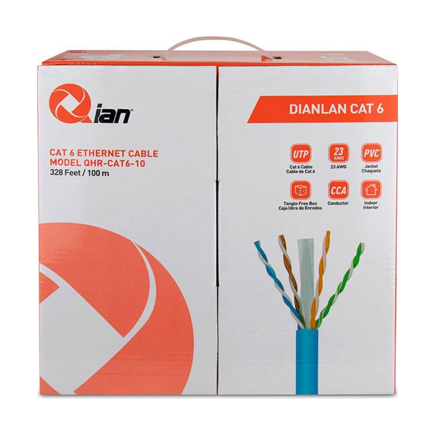 Cables para Video Vigilancia Qian QHR-CAT6-10