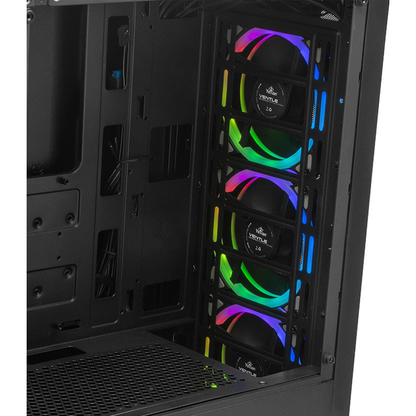 Gabinete Gaming Yeyian VENTLE MASTER 3 Ventiladores Negro (YCH-ATAB-01BK)