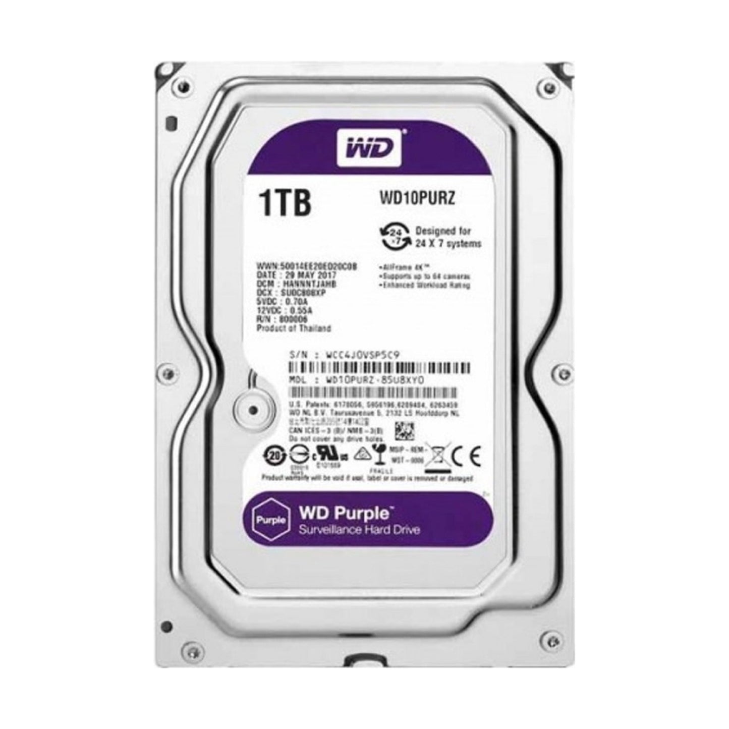 Disco Duro WESTERN DIGITAL WD10PURZ