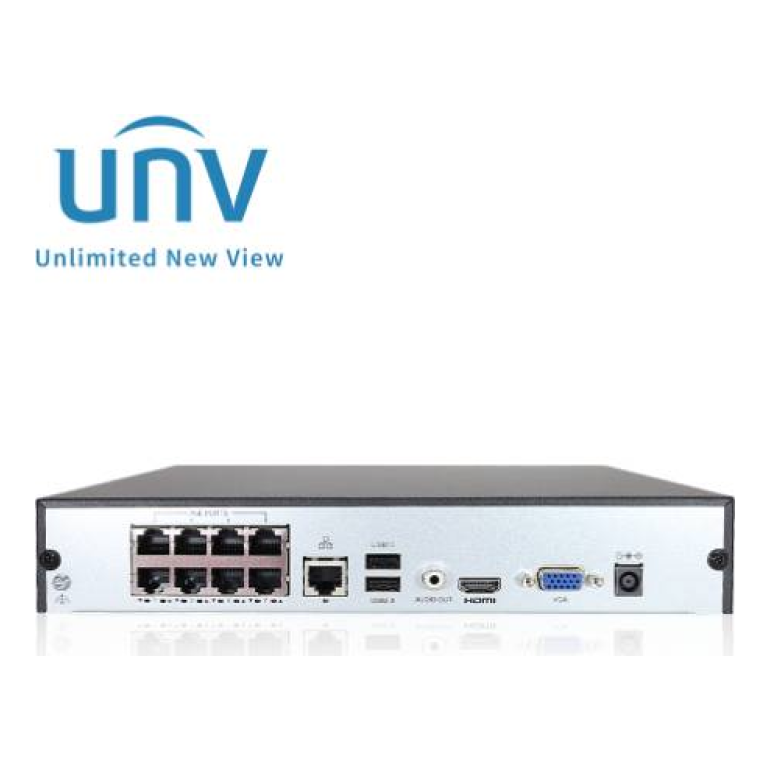 Grabadores Digitales NVR UNIVIEW NVR301-08S3-P8