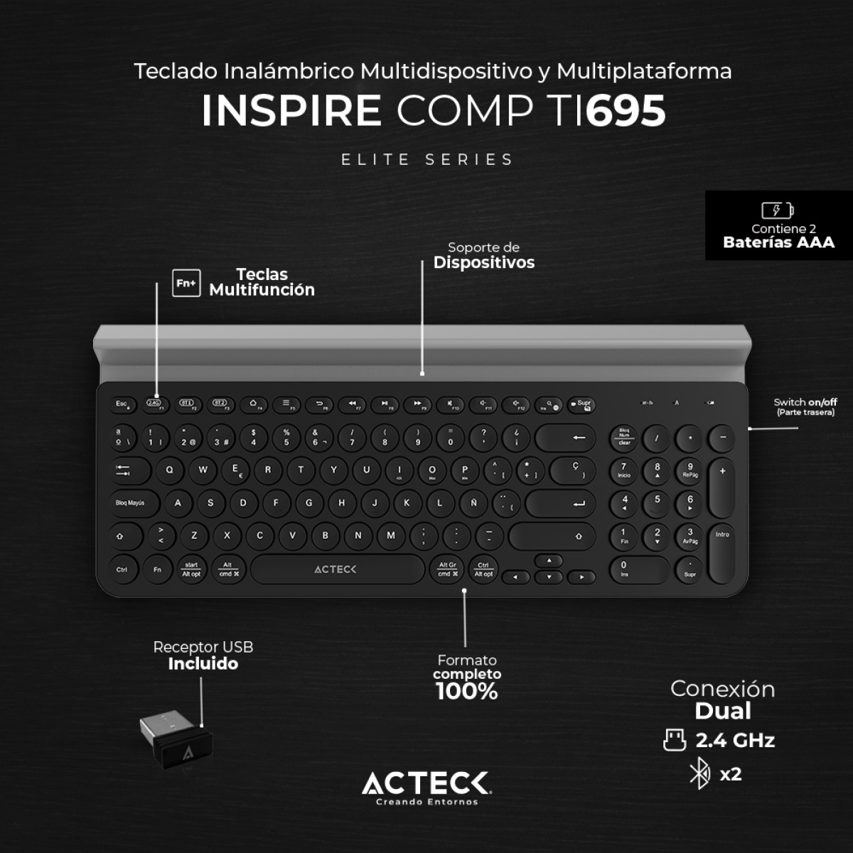 Teclados ACTECK TI695