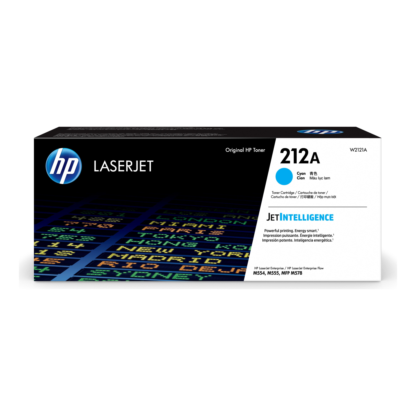 Tóner HP Original 212A Cian – Para LaserJet Pro M104, LaserJet Pro M132, LaserJet Pro M148 (W2121A)