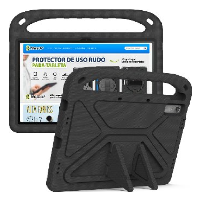 Funda de Uso Rudo BROBOTIX para Lenovo Tab P11 de 11 Pulgadas, con Correa y Soporte (6005620)