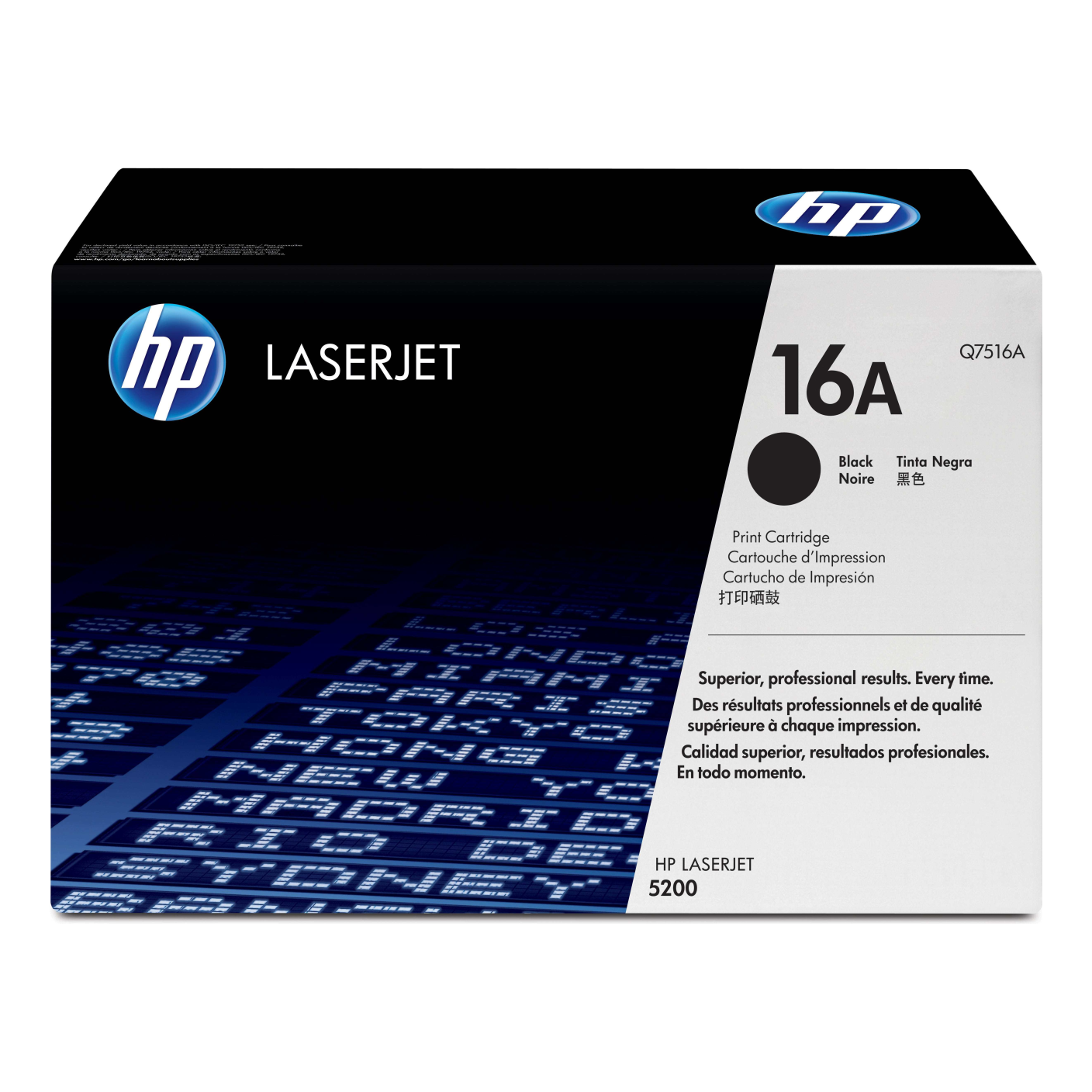 Tóner HP Original 16A Negro – Para LaserJet 5200, LaserJet 5200tn, LaserJet 5200dtn (Q7516A)